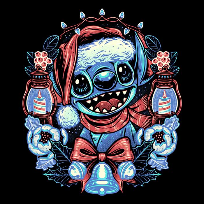Unique Christmas Alien Design - Men's Stylish V-Neck