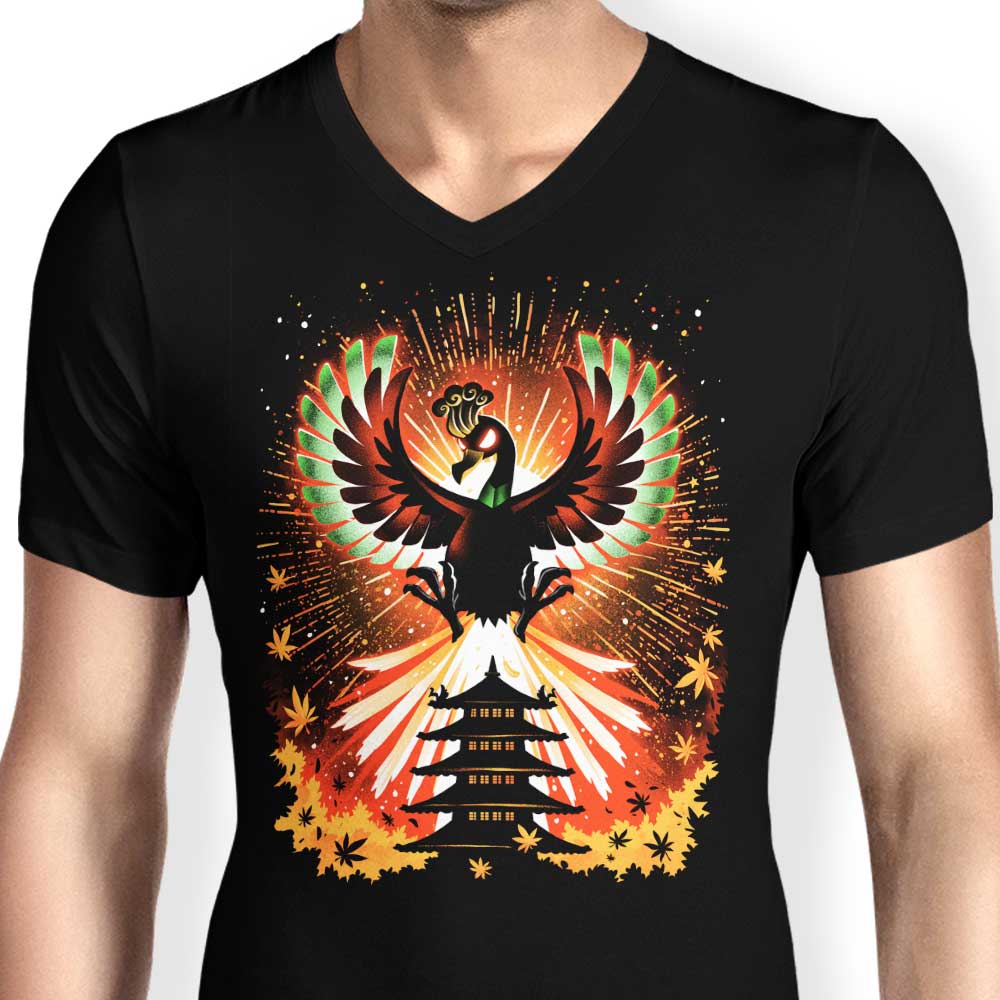 Men's Stylish V-Neck - The Sky's Guardian