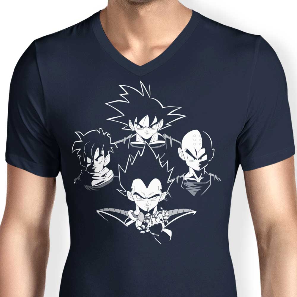 Stylish Bohemian 9000 Men's V-Neck T-Shirt