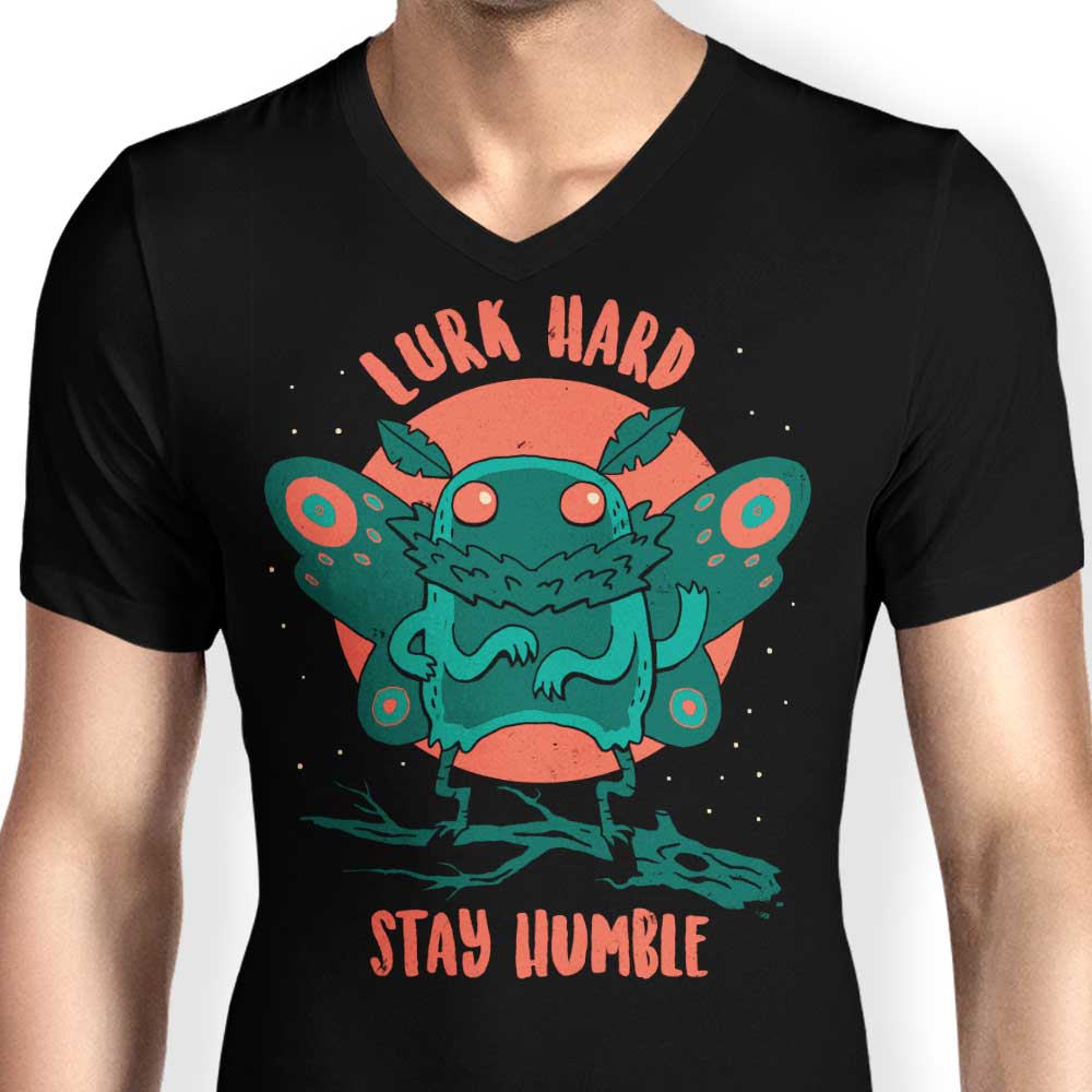 DinoMike's Men's Stylish V-Neck - Lurk Hard
