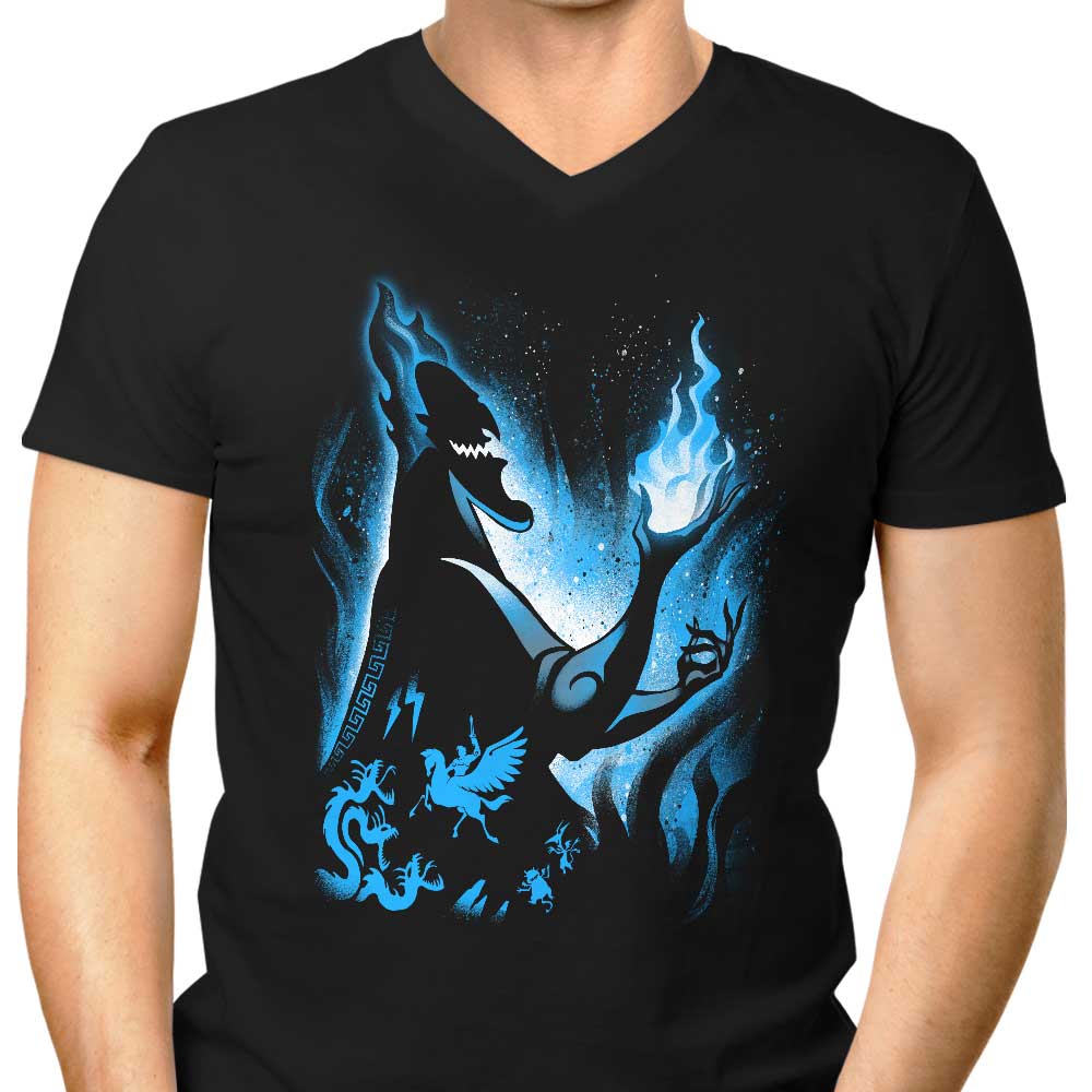 Alemaglia Men's V-Neck - The Ruler of the Underworld
