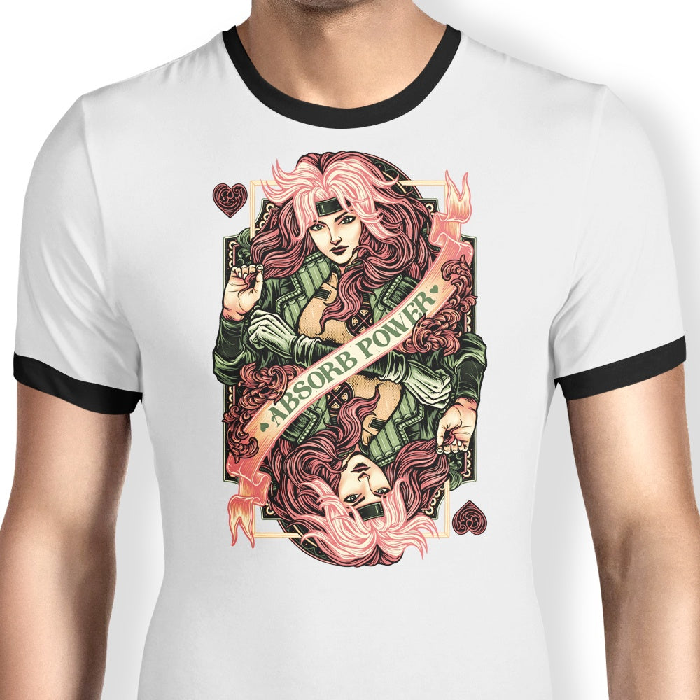Power - Absorbing Glitchygorilla Ringer T - Shirt