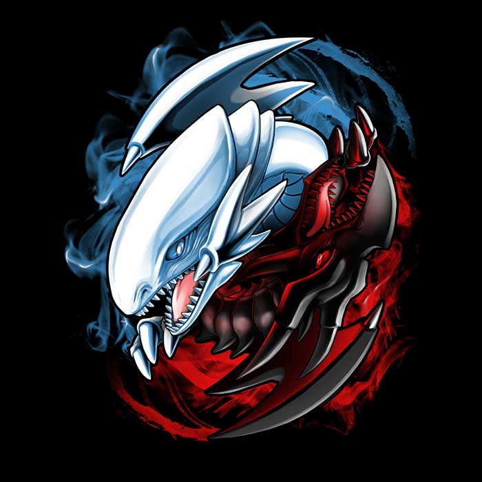 Alemaglia's Stylish Yu-Yin Yang-Oh Ringer T-Shirt