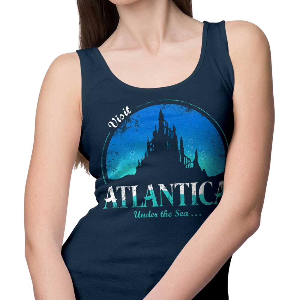 Soulkr's Comfortable 'Visit Atlantica' Men's/Unisex and Women's Tank Tops