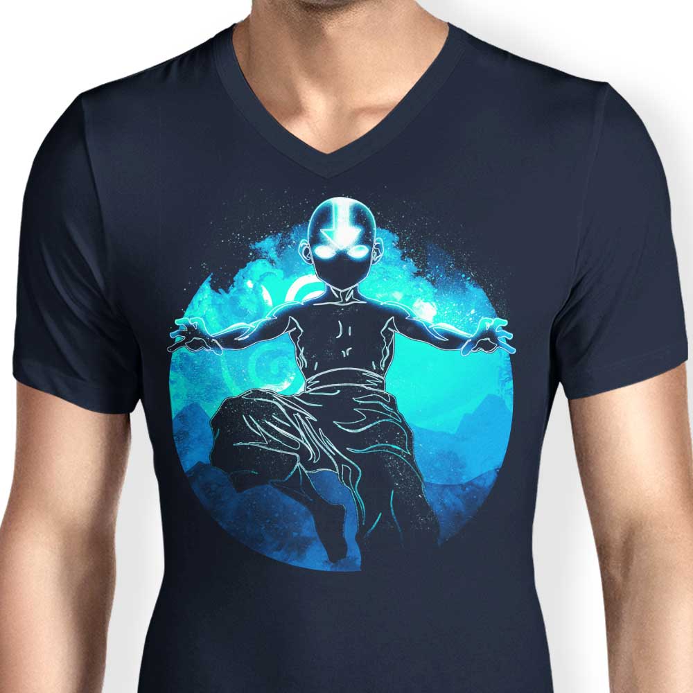 Donnie Illustrations' Air Soul Men's Fashionable V-Neck