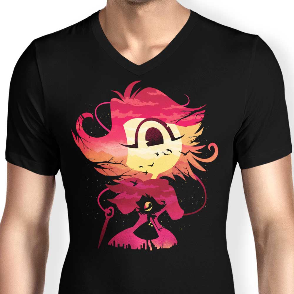 Men's V-Neck Hotel Sinner Demon T-Shirt