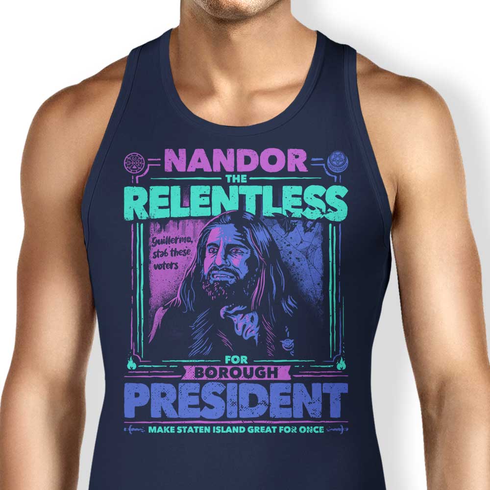 Teesgeex 'Nandor for President' Comfortable Unisex and Women's Tank Tops
