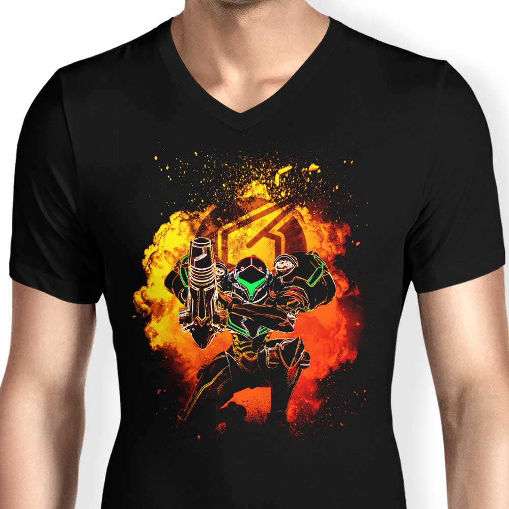 Men's Stylish V-Neck with the Soul of Samus Design