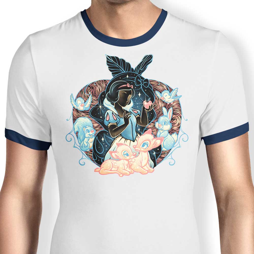 The Most Beautiful in the Night - Glitchygorilla Ringer Style T-Shirt for Fashion Lovers