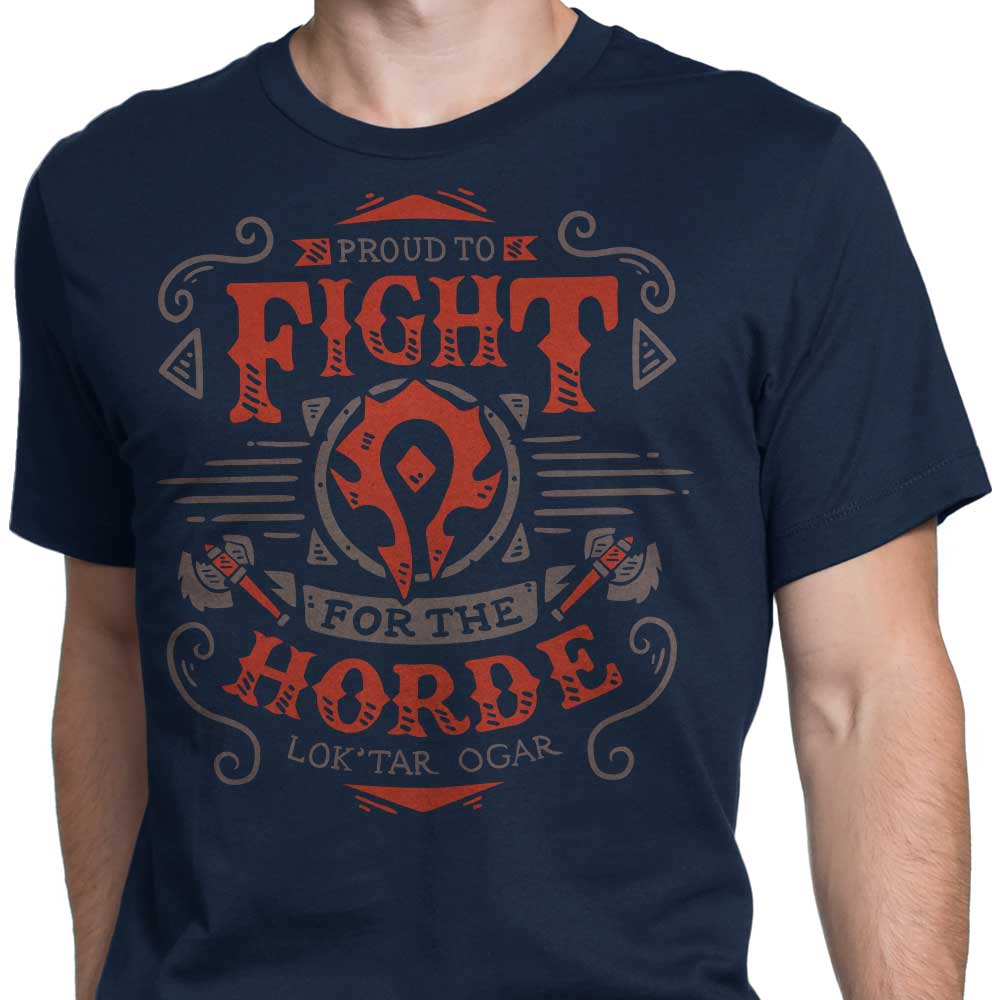Typhoonic Art Men's 'Fight for the Horde' Apparel in Various Sizes