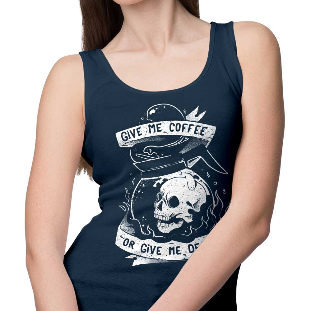 Edu.ely's 'Coffee or Death' Stylish Tank Top