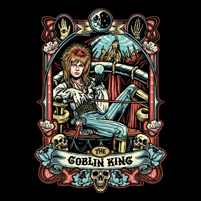 Men's V-Neck T-Shirt Inspired by The Goblin King