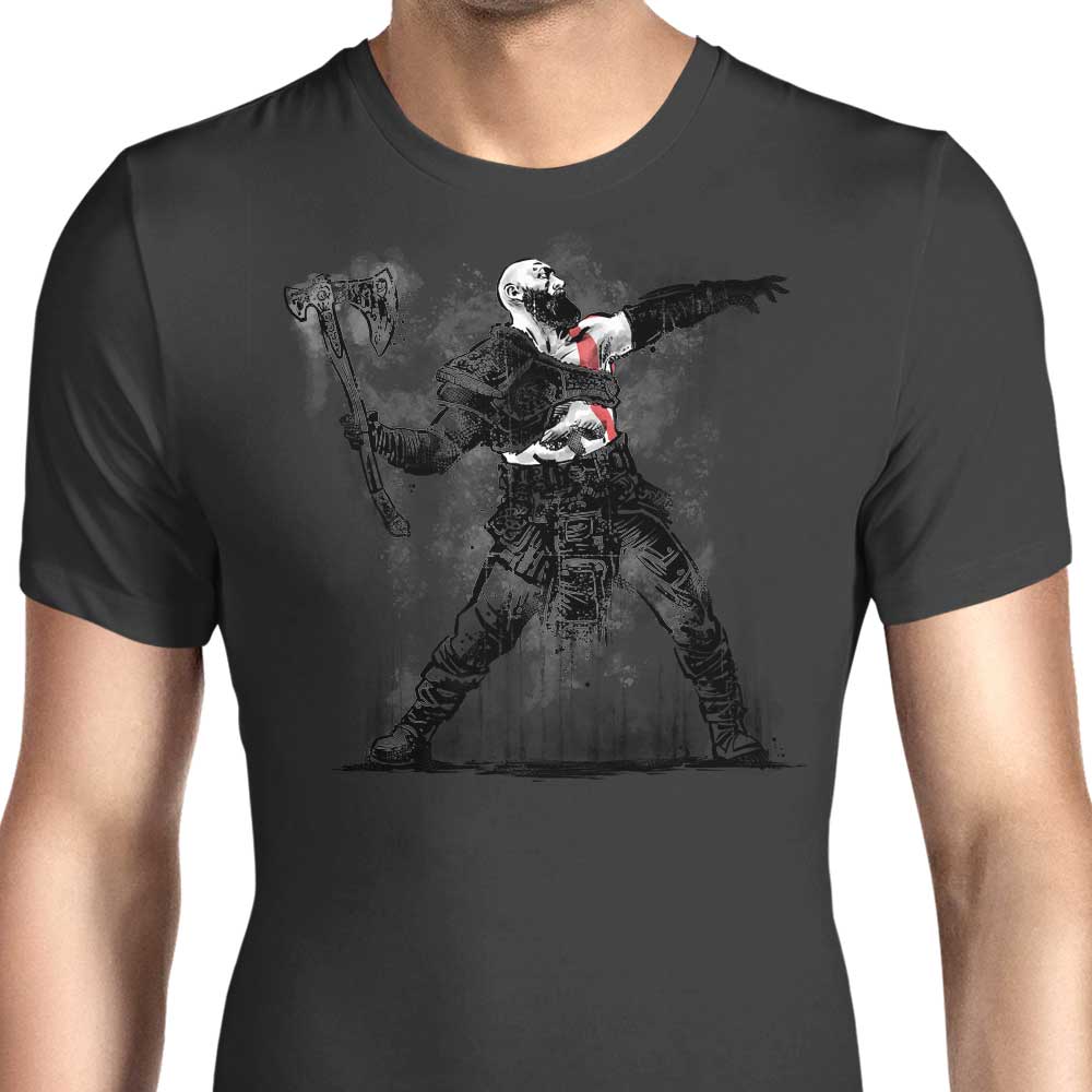 Zascanauta Men's God Throwing Axe T-Shirts in Various Sizes