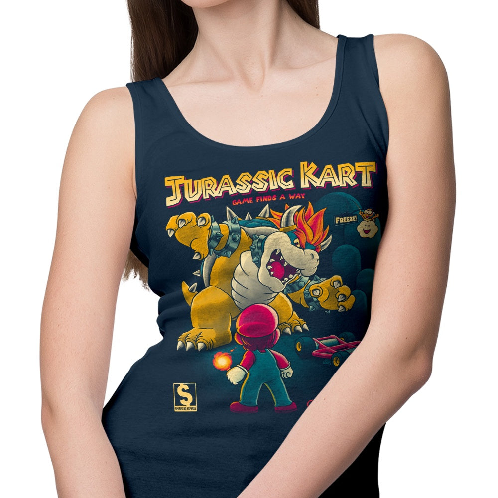 Jurassic Kart Themed Men's and Women's Tank Top