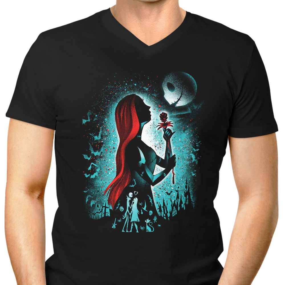 Men's Love-inspired Ragdoll V-Neck T-shirt