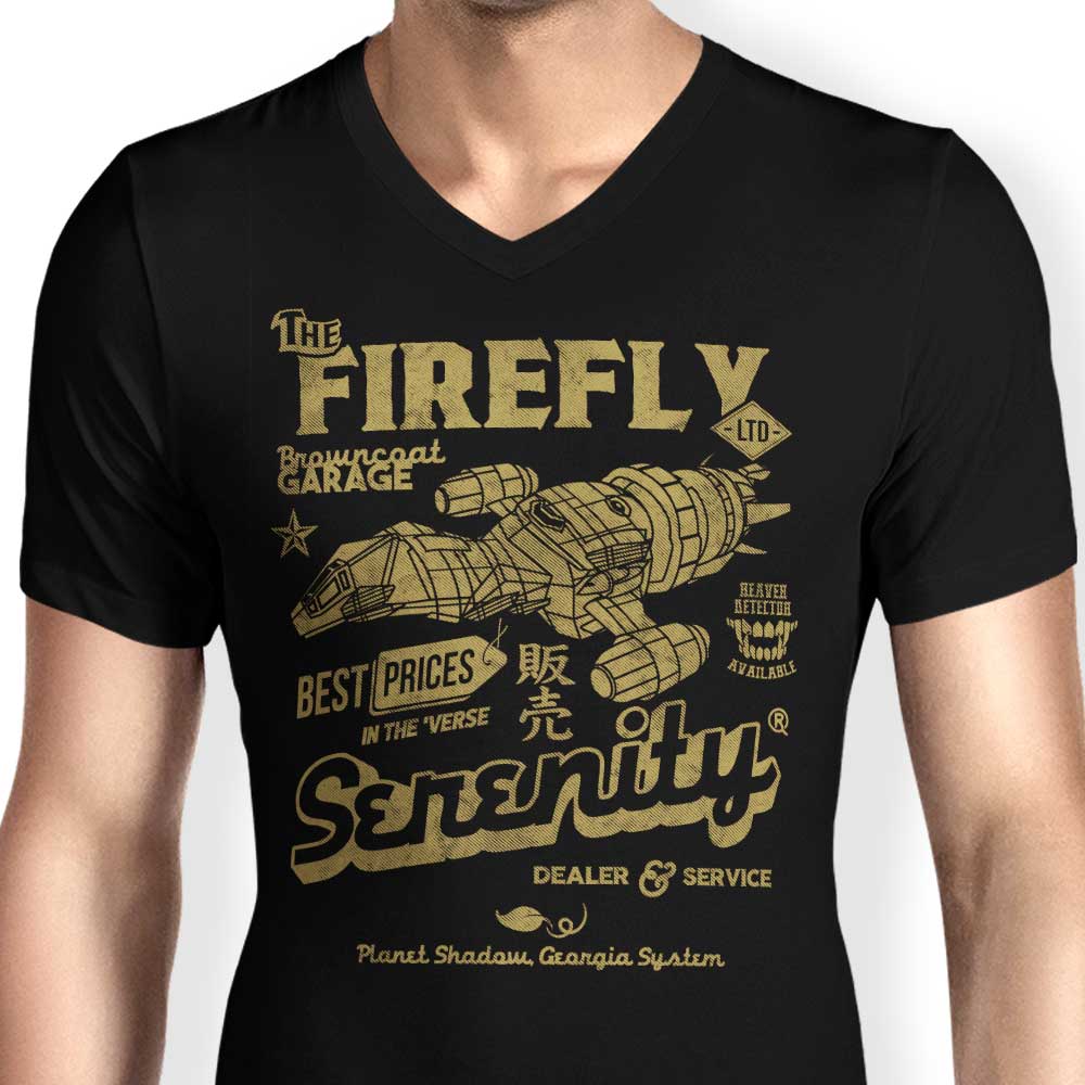 Stylish Men's V-Neck by Firefly Garage