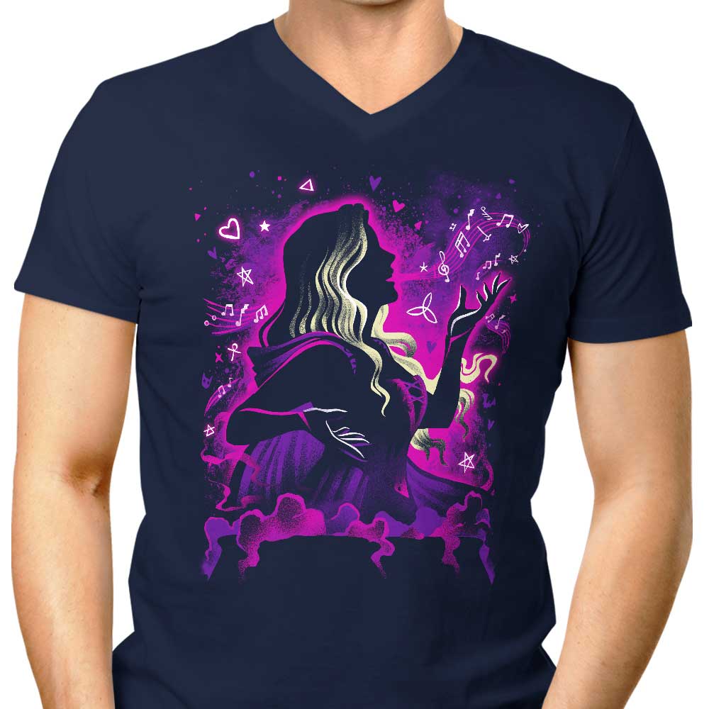 Alemaglia's Stylish Men's V-Neck Love Witch T-Shirt
