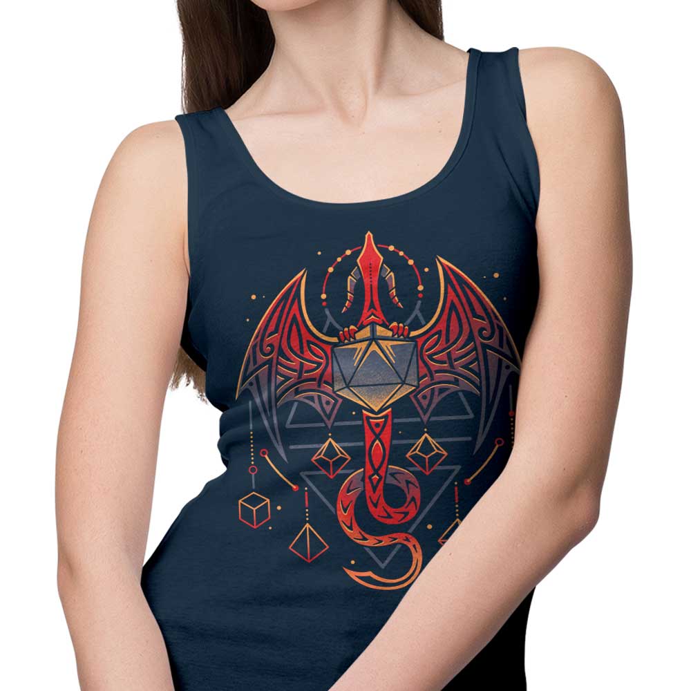 Celtic Dragon Dice Themed Tank Top for Fashion Lovers