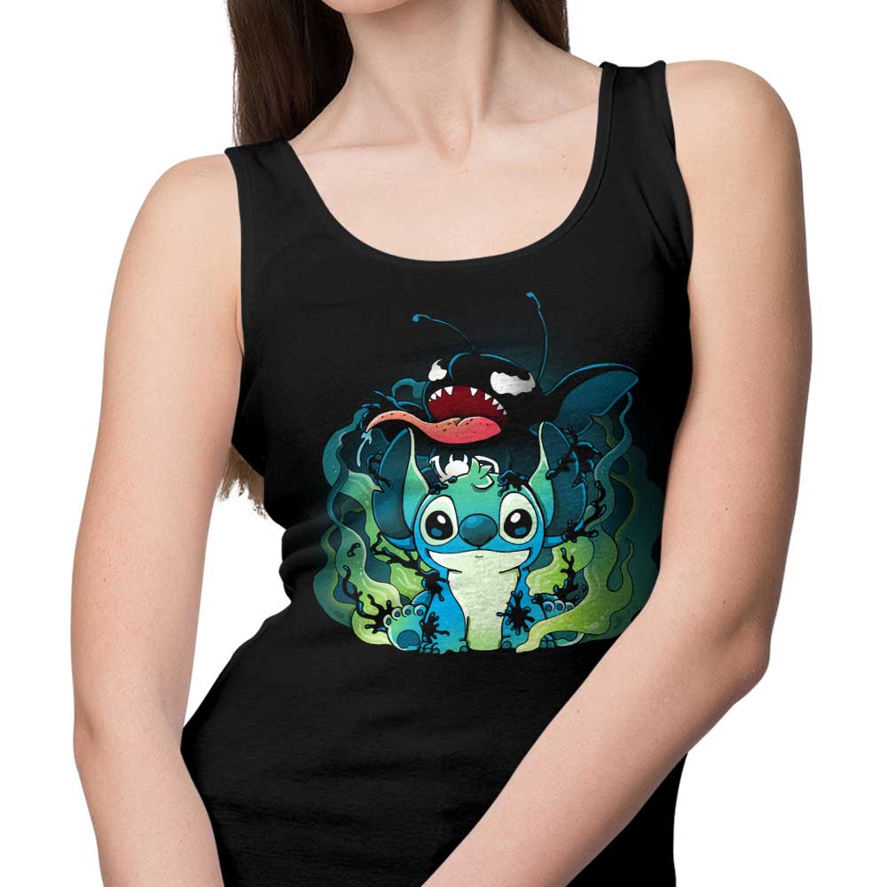 Unique Experimental Symbiote Design Tank Top for Trendy Wear