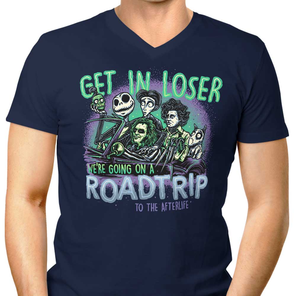Men's V-Neck T-Shirt - Journey to the Afterlife