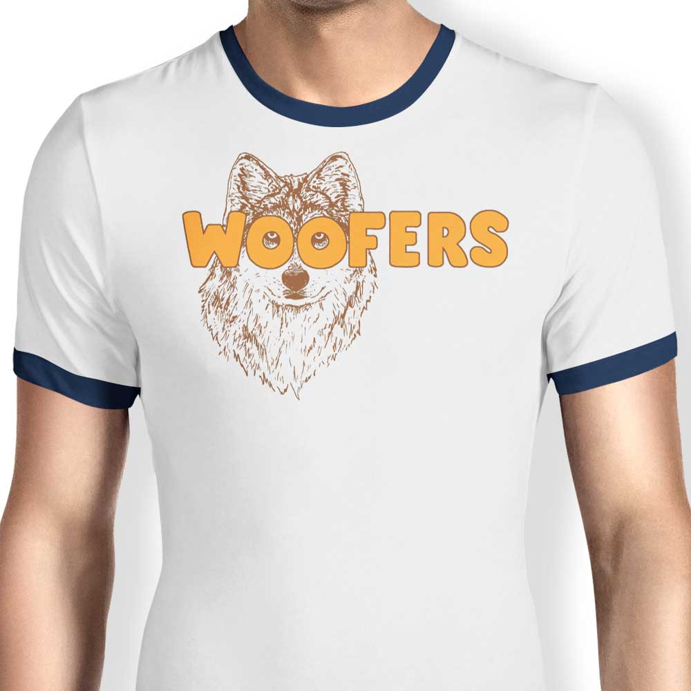 Hillary White's Woofers Men's Stylish Ringer T - Shirts in S to 4XL Sizes