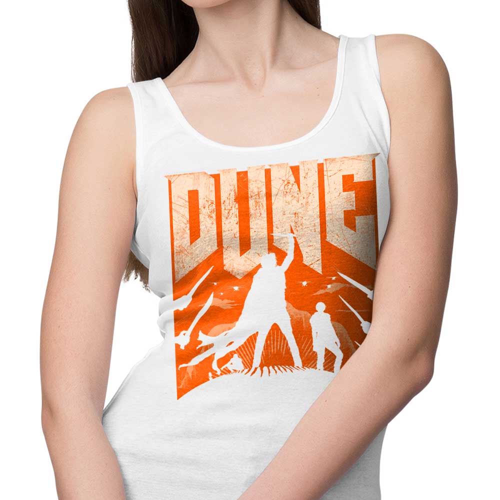 Rocketman's Dune Slayer Men's Tank Top for Outdoor Enthusiasts