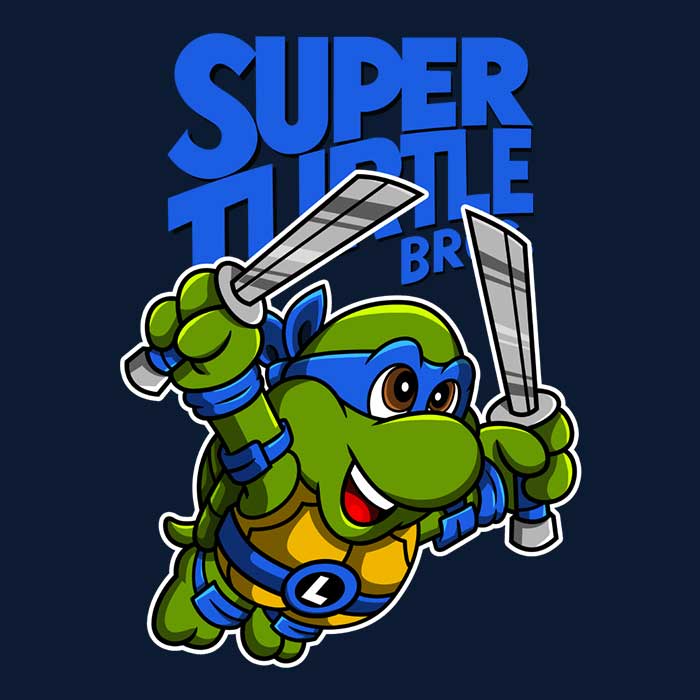 Men's Super Leo Bros Ringer Style Cotton T-Shirt