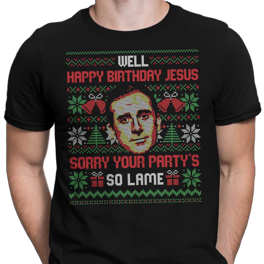 Elegant 'Happy Birthday Jesus' Men's Apparel for Various Occasions