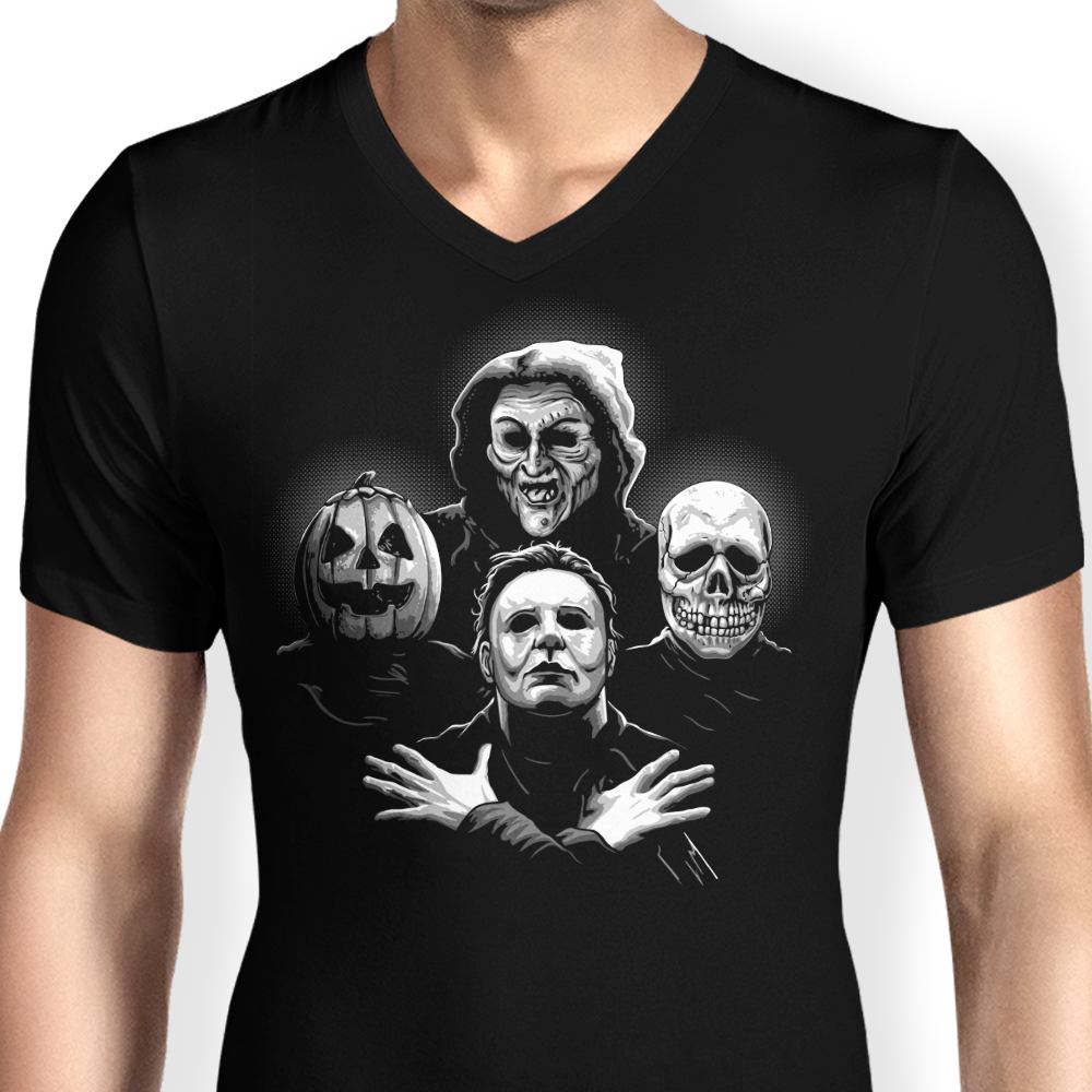 Men's Spooky Halloween V-Neck - DAObiwan's Rhapsody