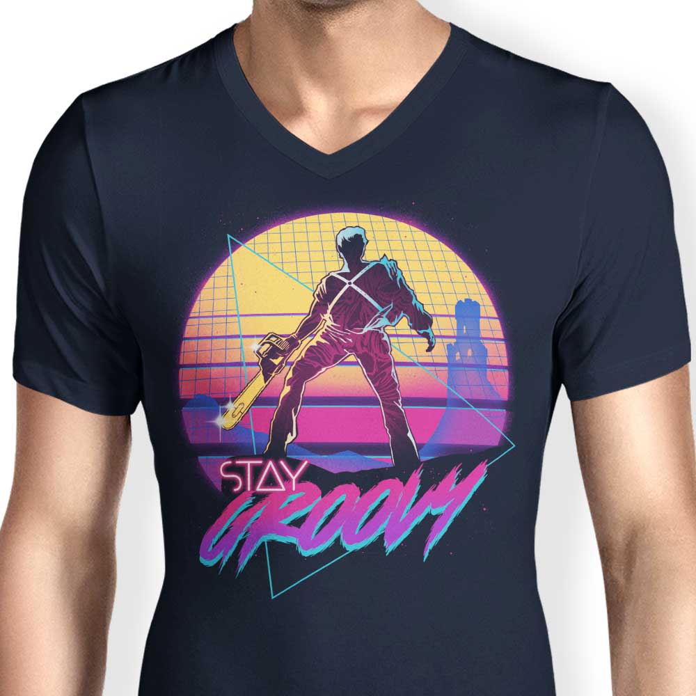 Stay in the Groovy Vibe - Men's Classic V-Neck T-Shirt