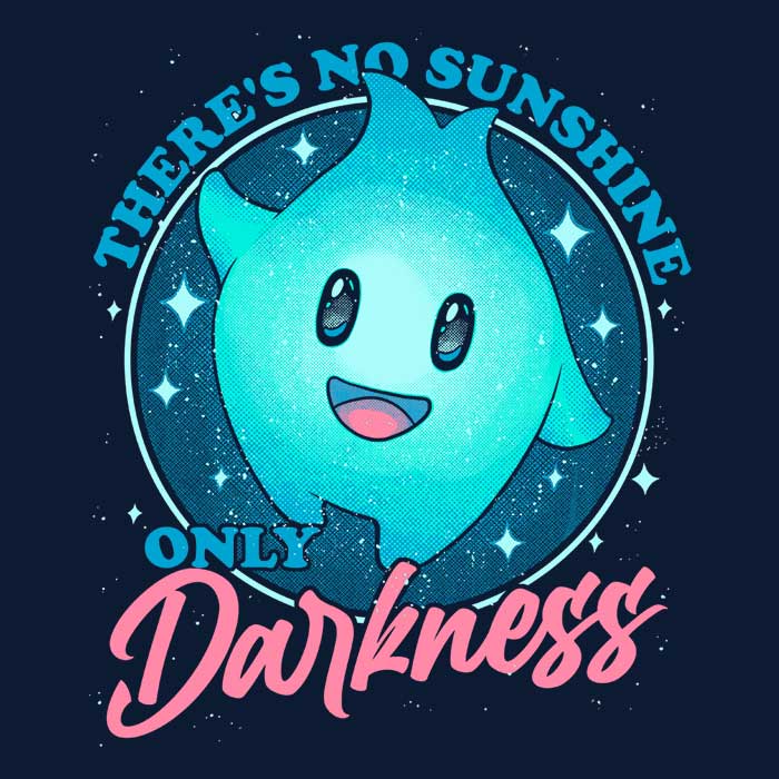 Men's Stylish V-Neck Only Darkness T-Shirt