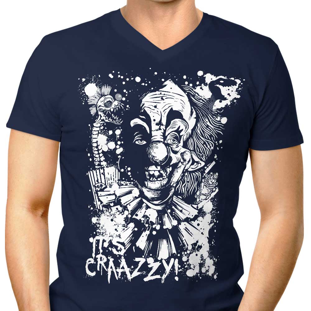 Crazy Design - Men's Stylish V-Neck T-Shirt