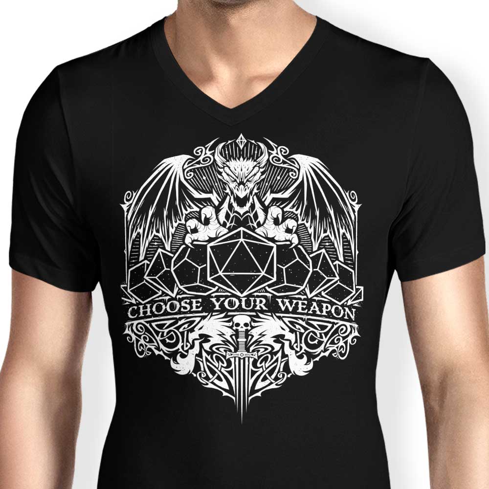 StudioM6 Men's Alternative 'Choose Your Weapon' V-Neck