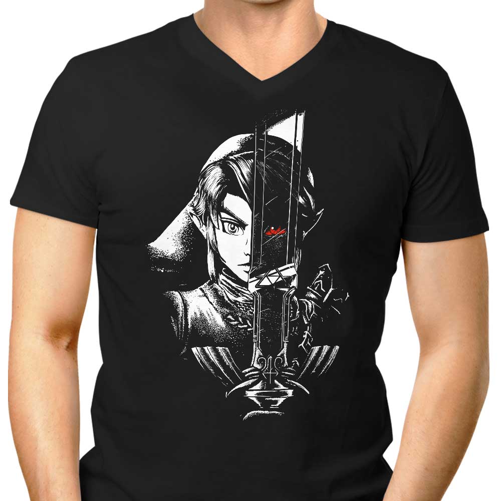 A Dark Reflection of a Hero - Men's Stylish V-Neck T-Shirt