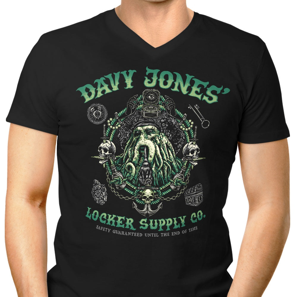 Glitchygorilla Men's Stylish V-Neck Locker Supply