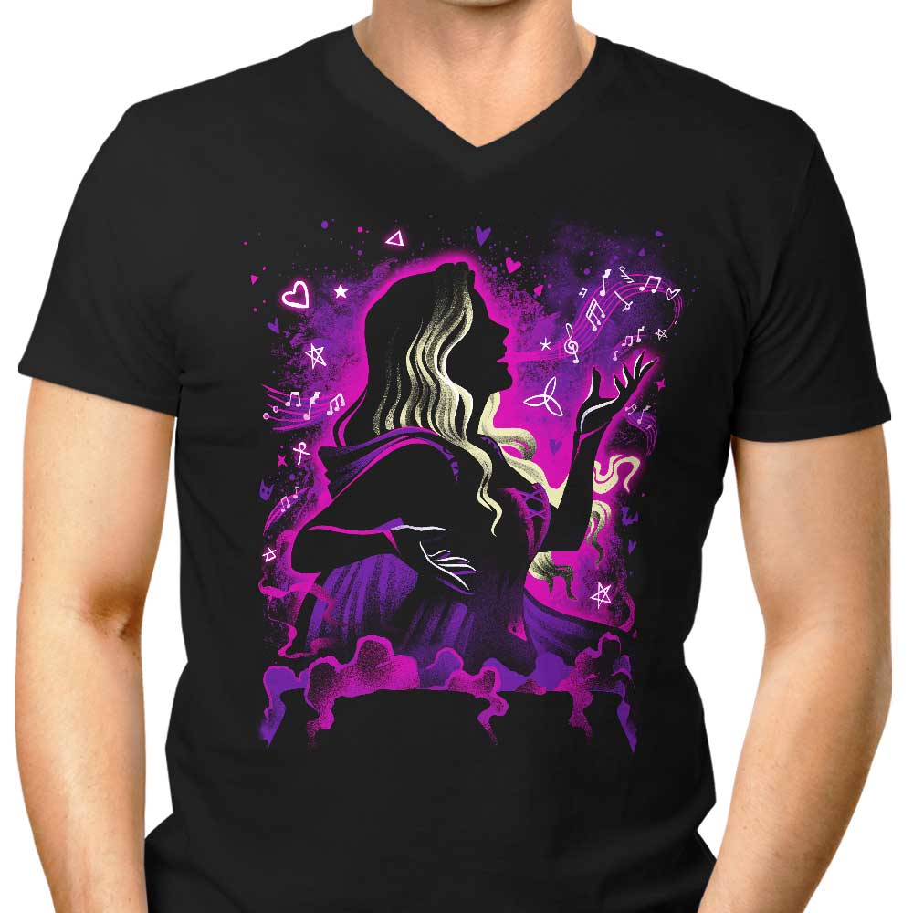 Alemaglia's Stylish Men's V-Neck Love Witch T-Shirt
