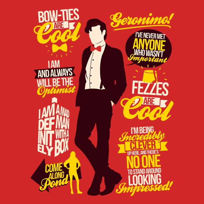 Quotes from the Eleventh Doctor - Stylish Men's Apparel Collection