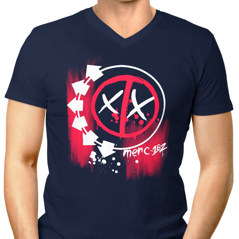 Kinda Creative Men's Stylish V-Neck T-Shirt - Merc-182