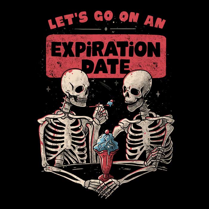 Edu.ely Men's Expiration Date Apparel: T-Shirts in Various Sizes