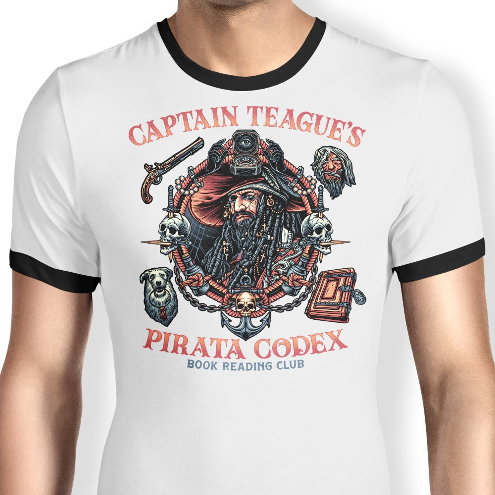 Pirate Code-themed Ringer Style T-Shirt by Glitchygorilla