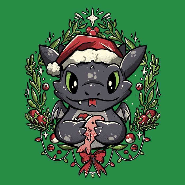 Dragon Christmas-themed Men's Fashionable Apparel