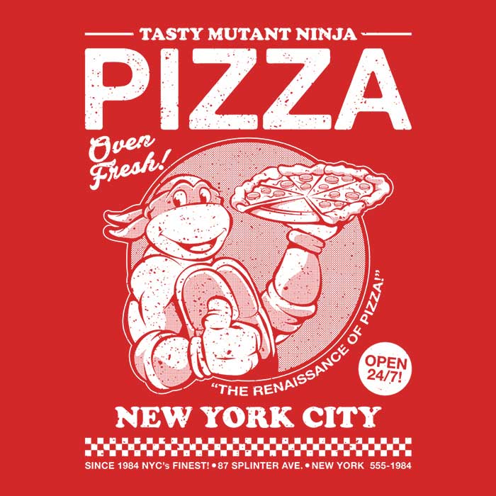 Delicious Mutant Ninja Pizza Themed Men's and Women's Unisex Tank Top