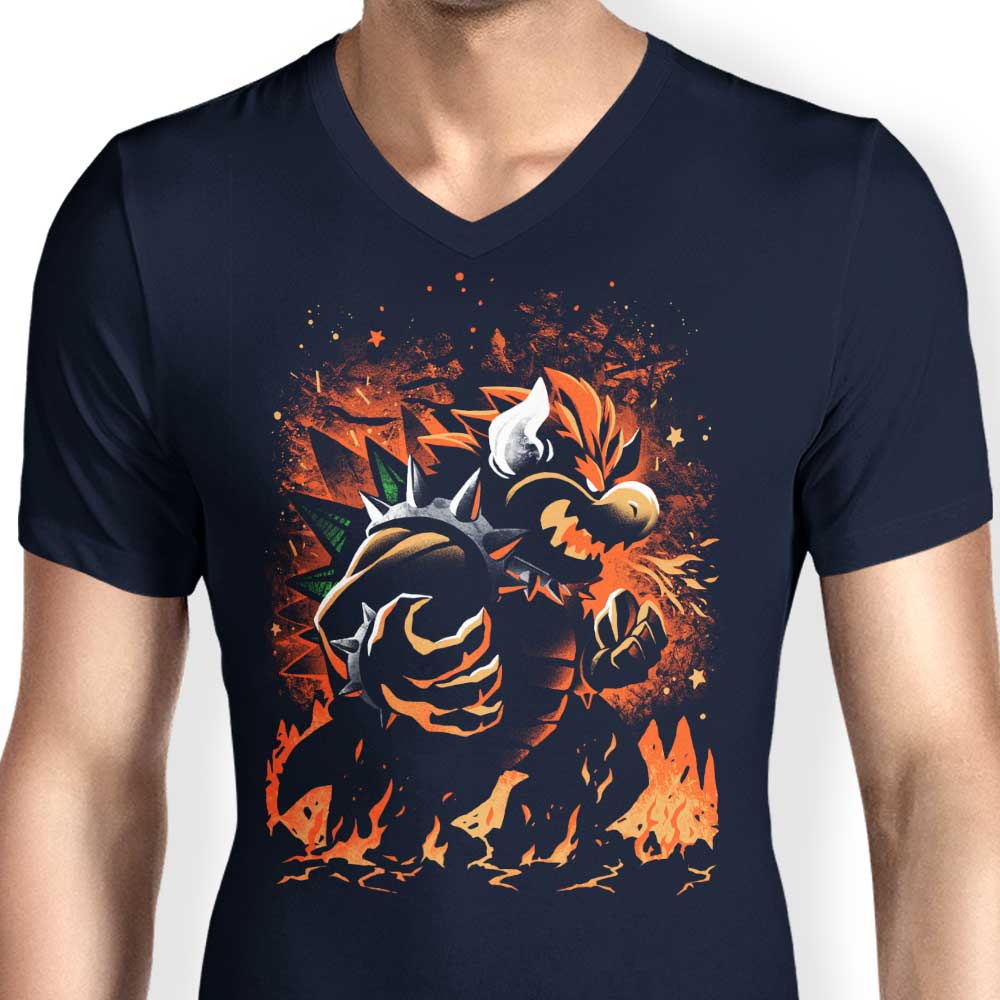 The Magnificent King of Awesomeness - Men's V-Neck T-Shirt