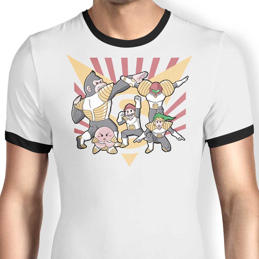 High - Quality Smash Force Men's Ringer Cotton T - Shirt