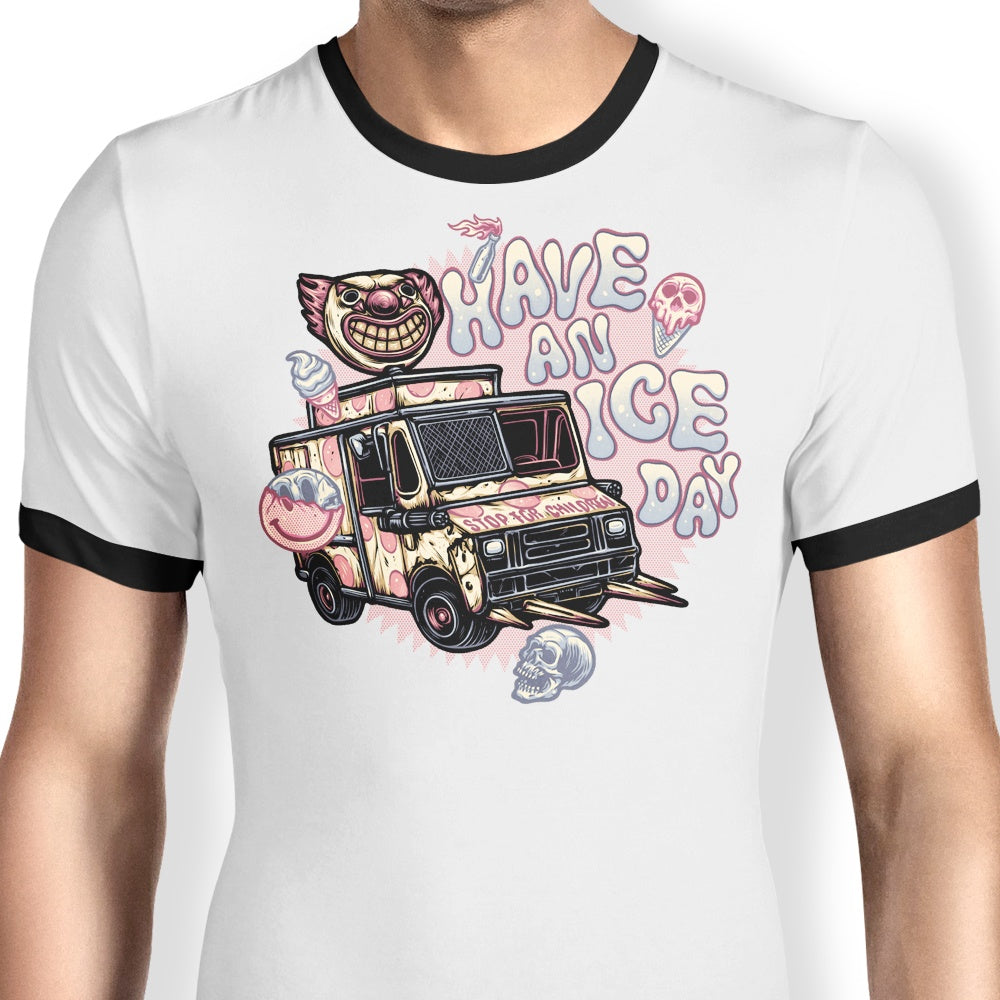 Cool Ice Day Ringer T-Shirt for a Refreshing Look