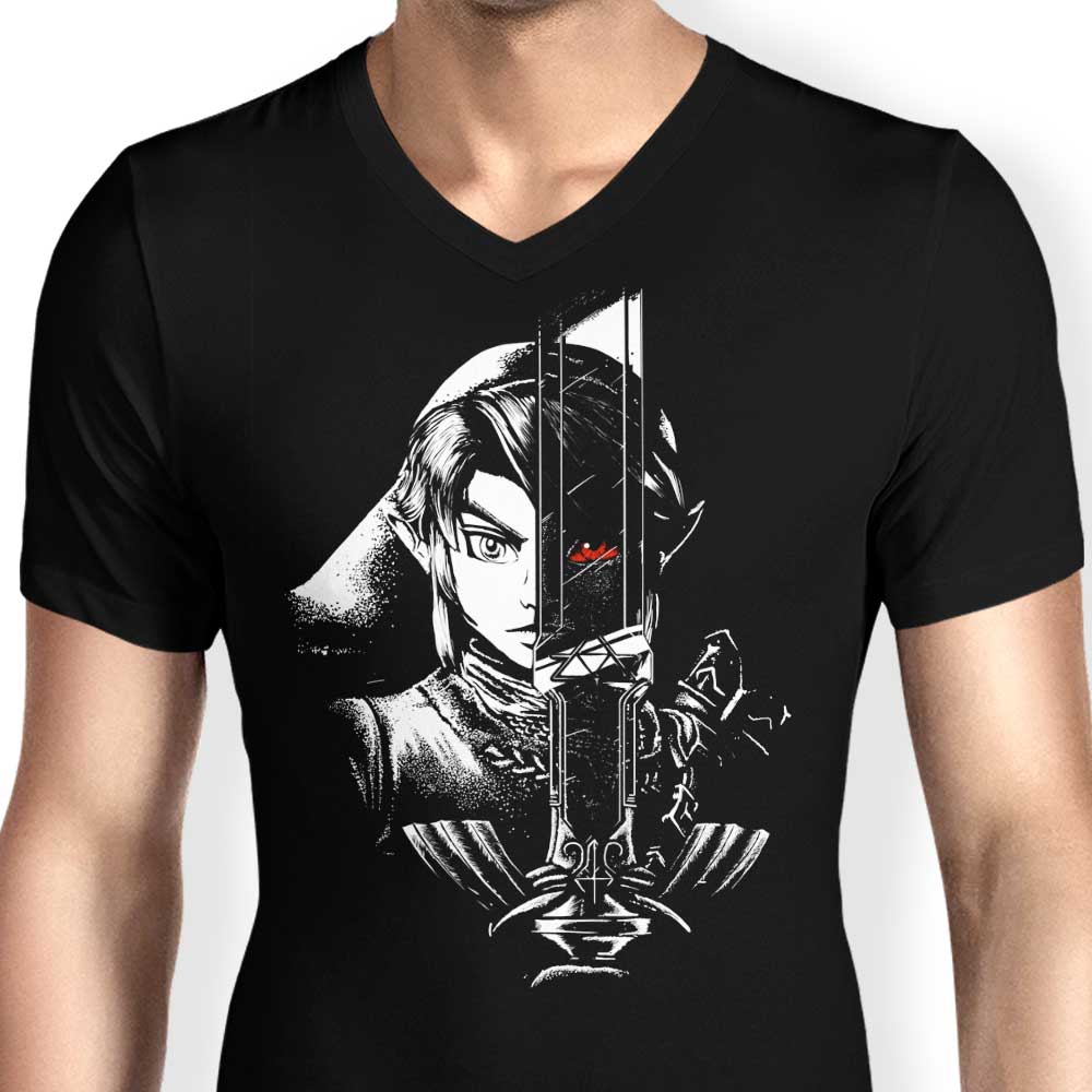 A Dark Reflection of a Hero - Men's Stylish V-Neck T-Shirt