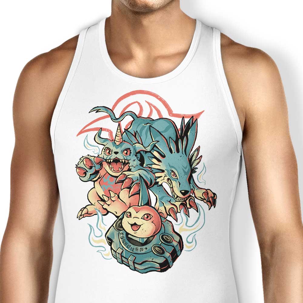 Digital Wolf Evolution Stylish Tank Top for Trendy Wear