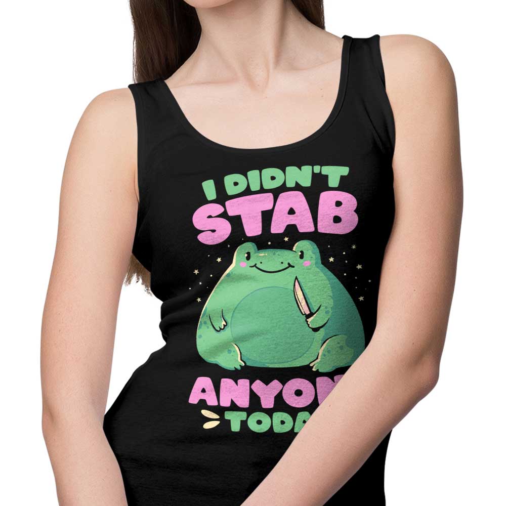 A Comfortable 'I Didn't Stab Anyone' Tank Top for Casual Wear