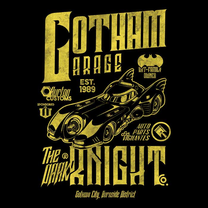 Stylish Gotham Garage Tank Top by Arinesart