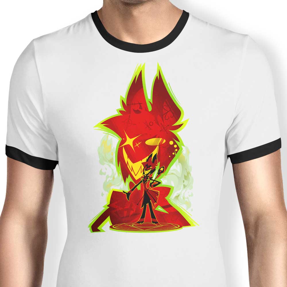 Hypertwenty's Stylish Ringer T-Shirt: The Airwaves Ruler